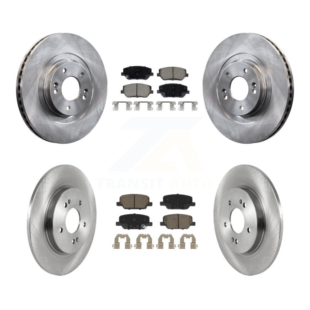 Disc Brake Rotors And Ceramic Pads Front Rear Kit For 2019-2020 Hyundai Santa Fe