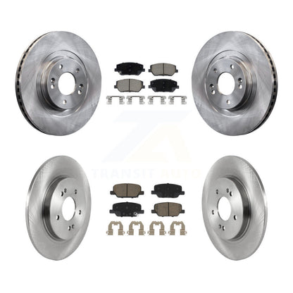 Disc Brake Rotors And Ceramic Pads Front Rear Kit For 2019-2020 Hyundai Santa Fe