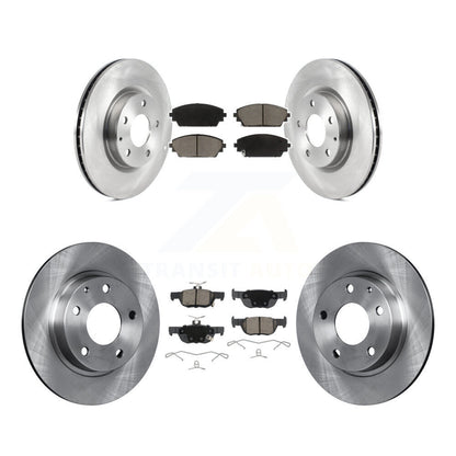 Disc Brake Rotors And Ceramic Pads Front Rear Kit For Mazda 3 Sport AWD