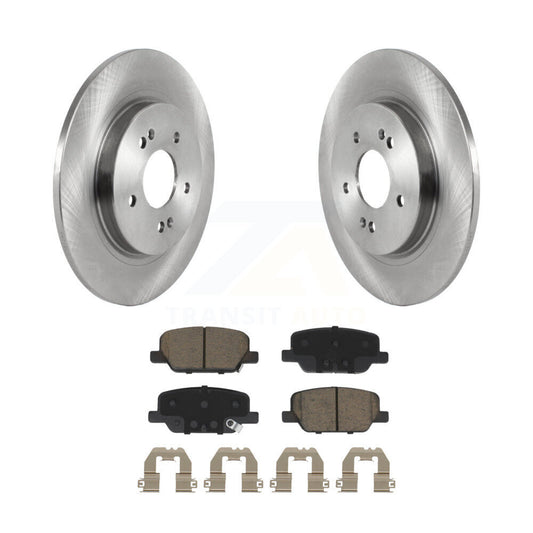 Brake Rotor And Ceramic Pad Rear Kit For Hyundai Palisade Santa Fe Kia Telluride
