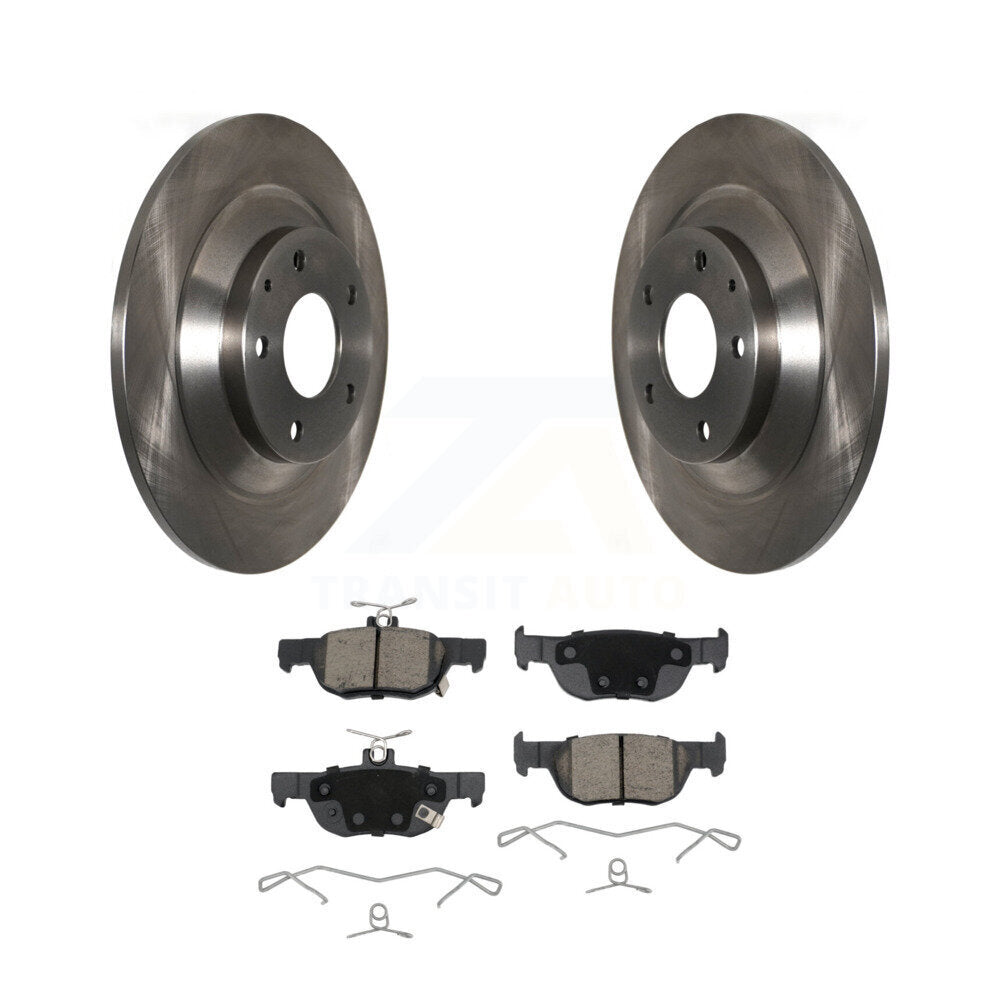 Disc Brake Rotors And Ceramic Pads Rear Kit For Mazda CX-30 MX-30 EV