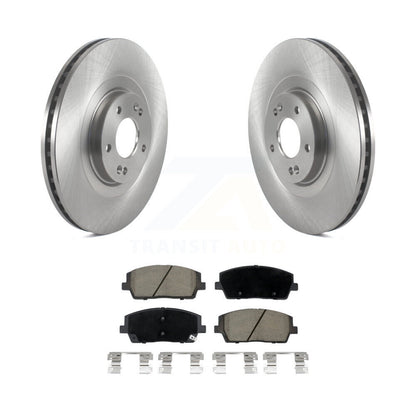 Brake Rotor & Ceramic Pad Front Kit For 2020-2024 Hyundai Palisade Kia Telluride