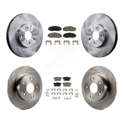 Disc Brake Rotors And Ceramic Pads Front Rear Kit For Honda Accord