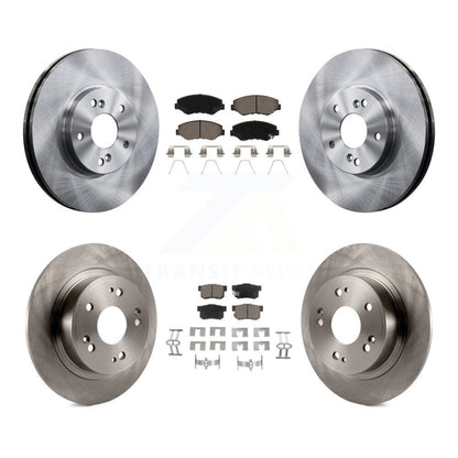 Disc Brake Rotors And Ceramic Pads Front Rear Kit For Honda Accord