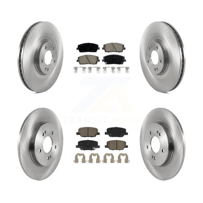 Disc Brake Rotor & Ceramic Pad Front Rear Kit For Hyundai Palisade Kia Telluride