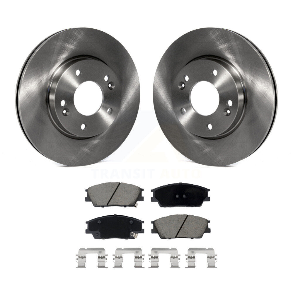 Disc Brake Rotors And Ceramic Pads Front Kit For Hyundai Venue Kia Soul