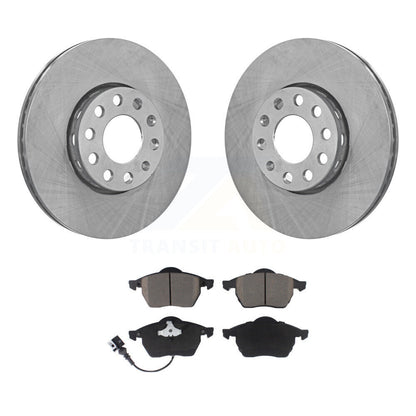 Disc Brake Rotors And Ceramic Pads Front Kit For Audi A6 Quattro 100