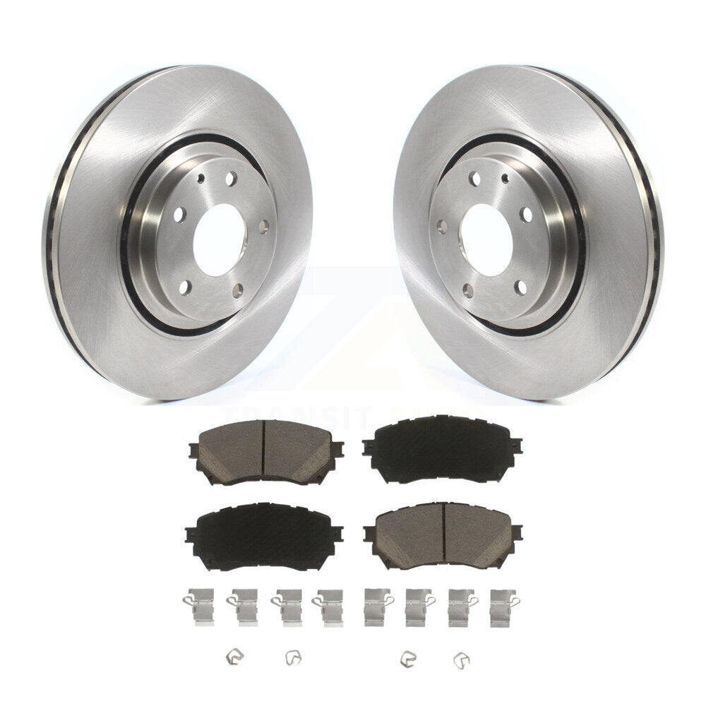 Disc Brake Rotors And Ceramic Pads Front Kit For 2021 Mazda 6 Turbocharged