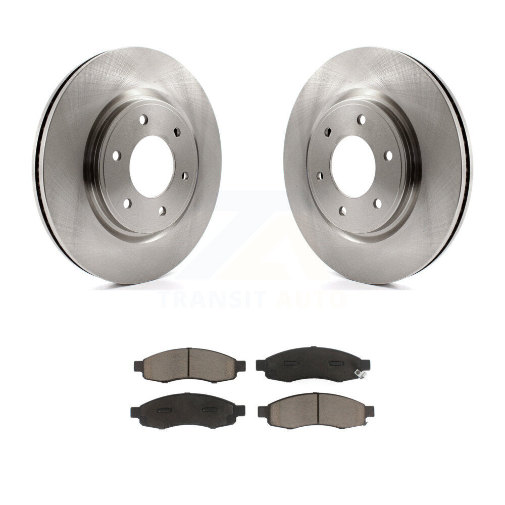 Disc Brake Rotors And Ceramic Pads Front Kit For 2007 Nissan TITAN From 04 07