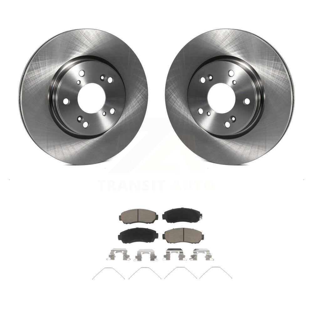 Disc Brake Rotors And Ceramic Pads Front Kit For Honda CR-V