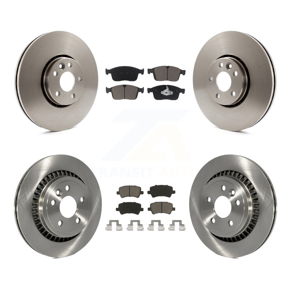 Disc Brake Rotors And Ceramic Pads Front Rear Kit For Volvo XC60