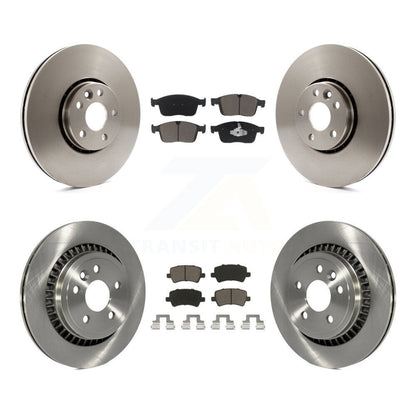 Disc Brake Rotors And Ceramic Pads Front Rear Kit For Volvo XC60