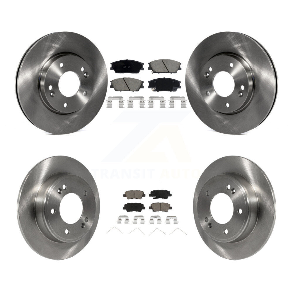 Disc Brake Rotors And Ceramic Pads Front Rear Kit For Hyundai Venue Kia Soul
