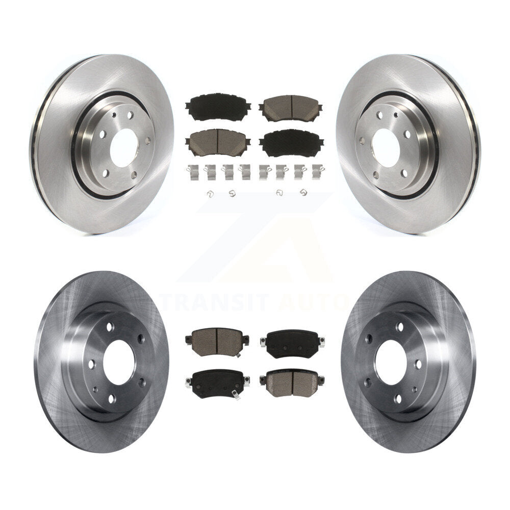 Disc Brake Rotors And Ceramic Pads Front Rear Kit For 2021 Mazda 6 Turbocharged