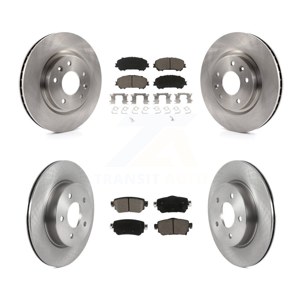 Disc Brake Rotors And Ceramic Pads Front Rear Kit For Nissan Rogue Sport Qashqai