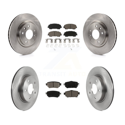Disc Brake Rotors And Ceramic Pads Front Rear Kit For Nissan Rogue Sport Qashqai