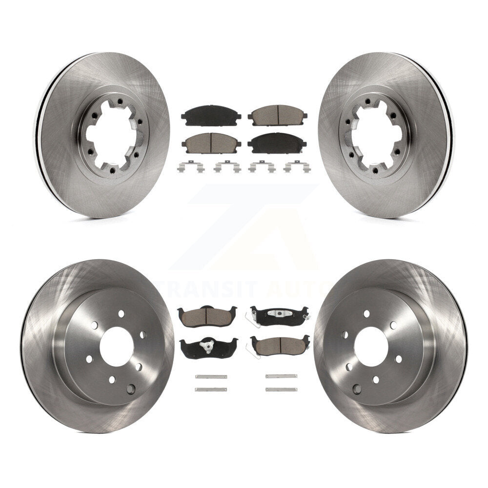 Brake Rotor & Ceramic Pad Front Rear Kit For 2004 Nissan Pathfinder From 08