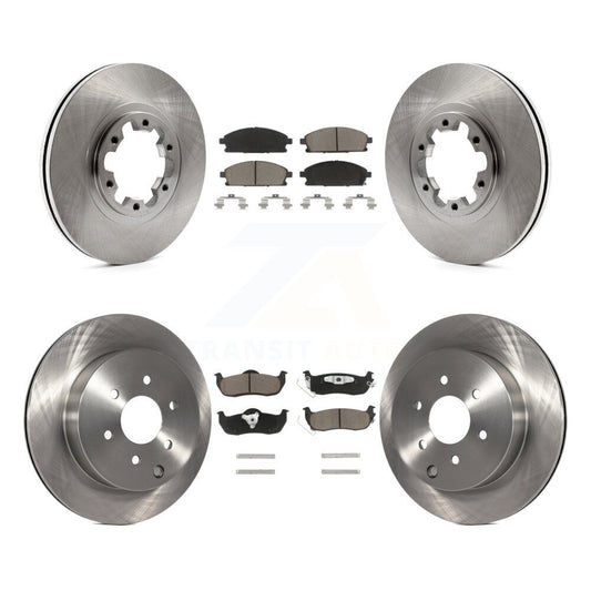Brake Rotor & Ceramic Pad Front Rear Kit For 2004 Nissan Pathfinder From 08
