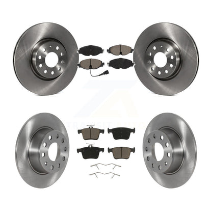 Disc Brake Rotors & Ceramic Pad Front Rear Kit For 2022-2023 Volkswagen Taos FWD