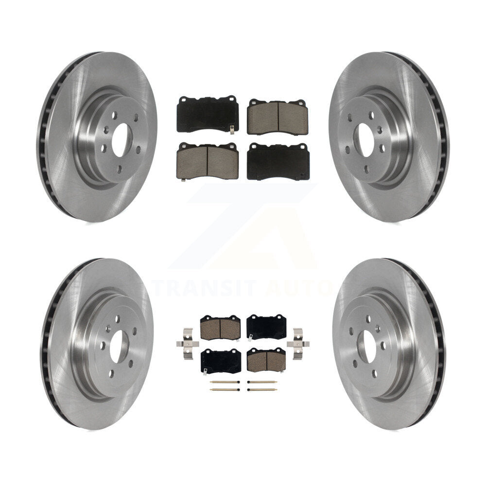 Disc Brake Rotor & Ceramic Pad Front Rear Kit For Tesla X S With Brembo Calipers