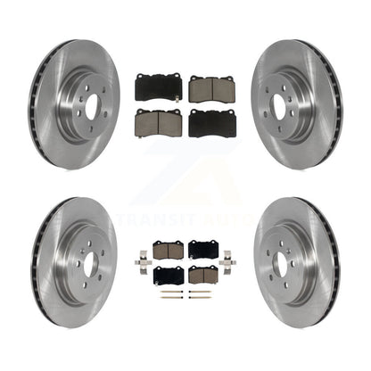 Disc Brake Rotor & Ceramic Pad Front Rear Kit For Tesla X S With Brembo Calipers