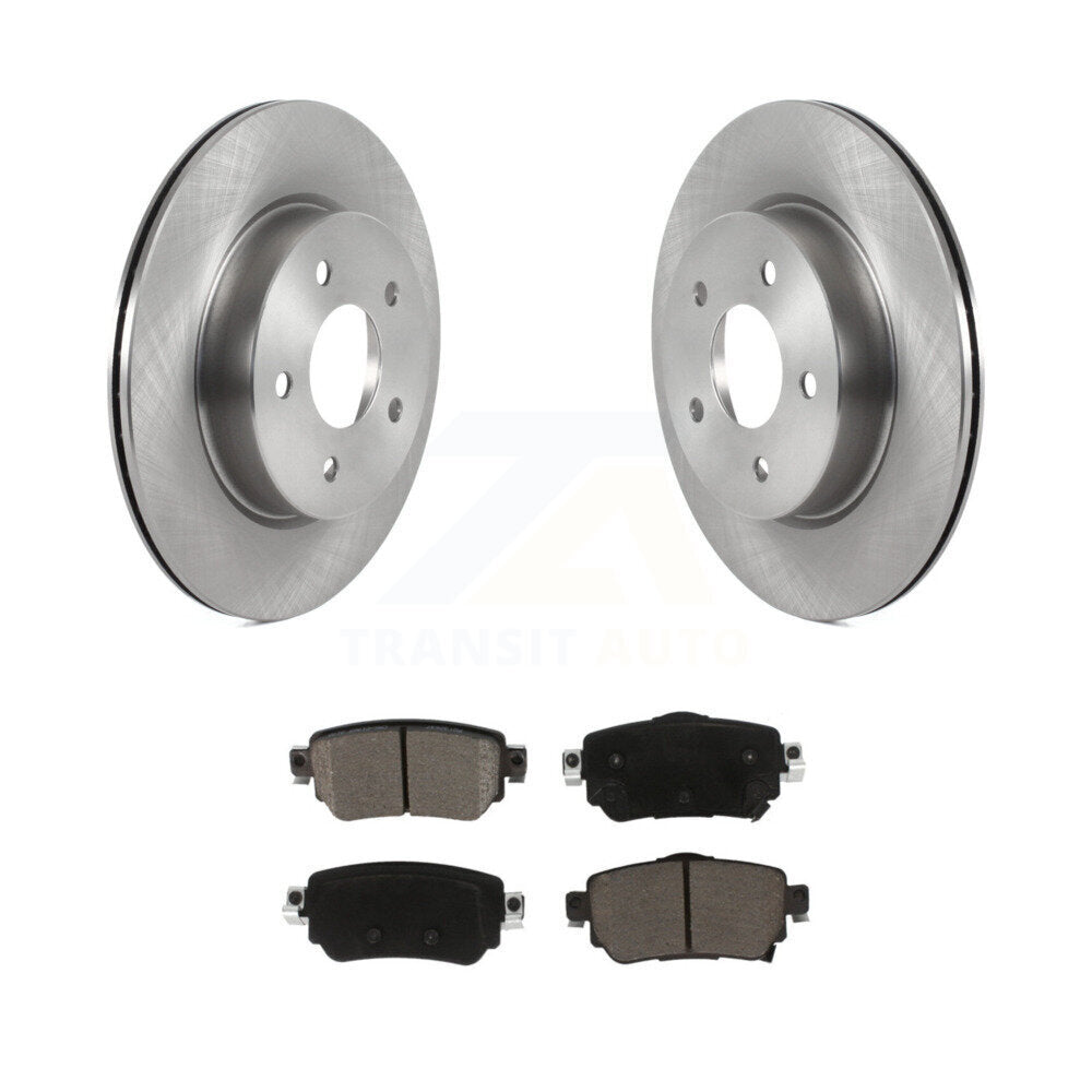 Disc Brake Rotors And Ceramic Pads Rear Kit For Nissan Rogue Sport Qashqai LEAF