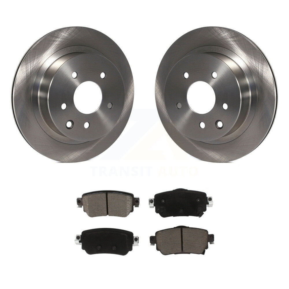 Disc Brake Rotors And Ceramic Pads Rear Kit For 2019 Nissan Rogue Sport S
