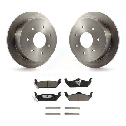Disc Brake Rotors And Ceramic Pads Rear Kit For Ford F-150