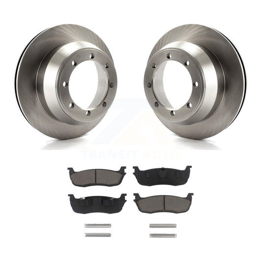 Brake Rotors Ceramic Pad Rear Kit For 2001-2003 Ford F-150 RWD With 8 Lug Wheels