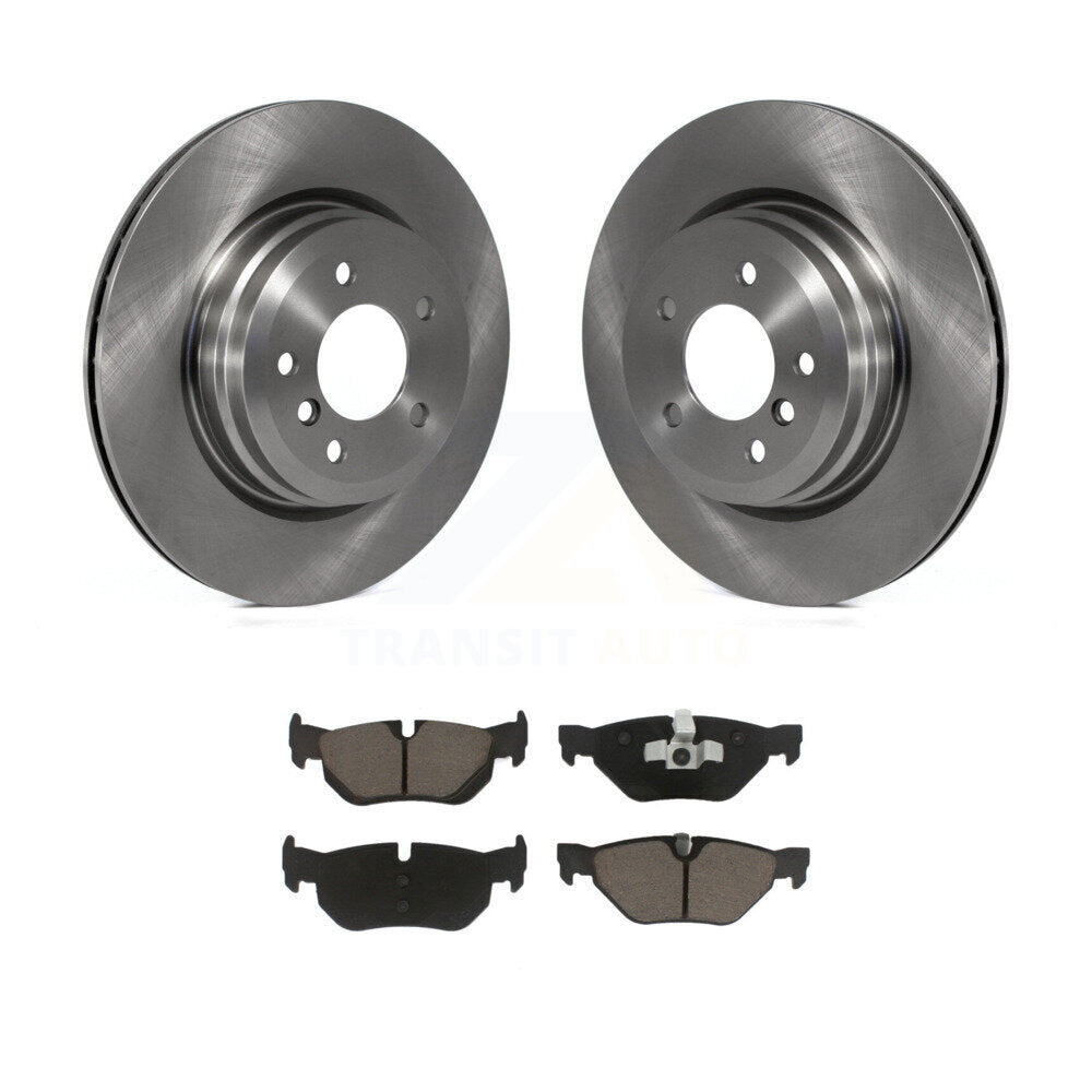 Brake Rotors Ceramic Pad Rear Kit For 2012 BMW X1 With 336mm Diameter Rotor