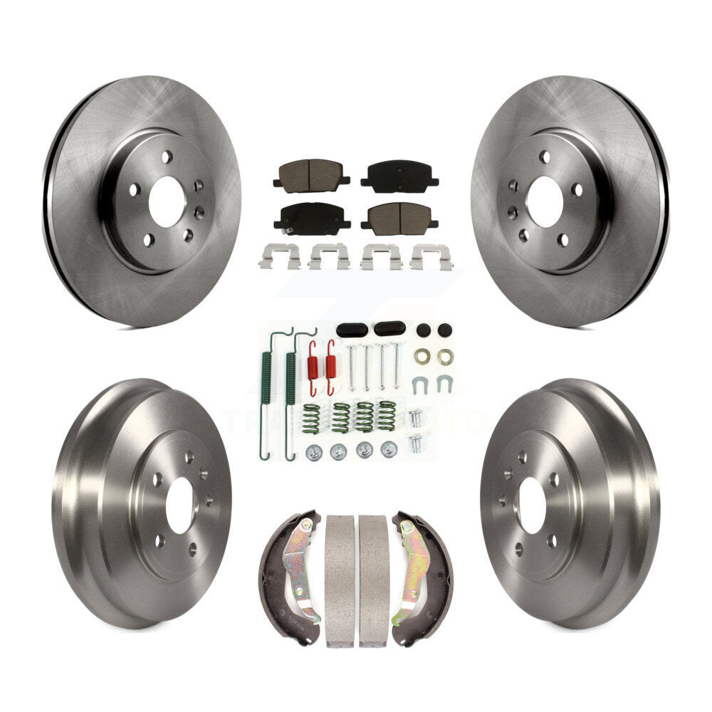 Disc Brake Rotors Ceramic Pads And Drum Front Rear Kit (7Pc) For Chevrolet Trax