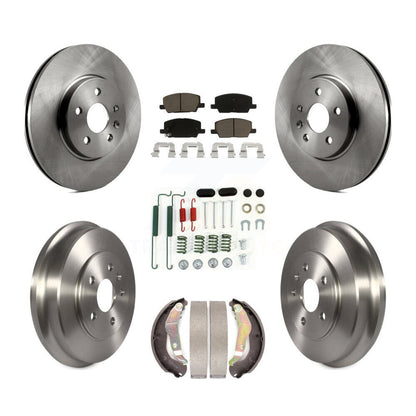 Disc Brake Rotors Ceramic Pads And Drum Front Rear Kit (7Pc) For Chevrolet Trax