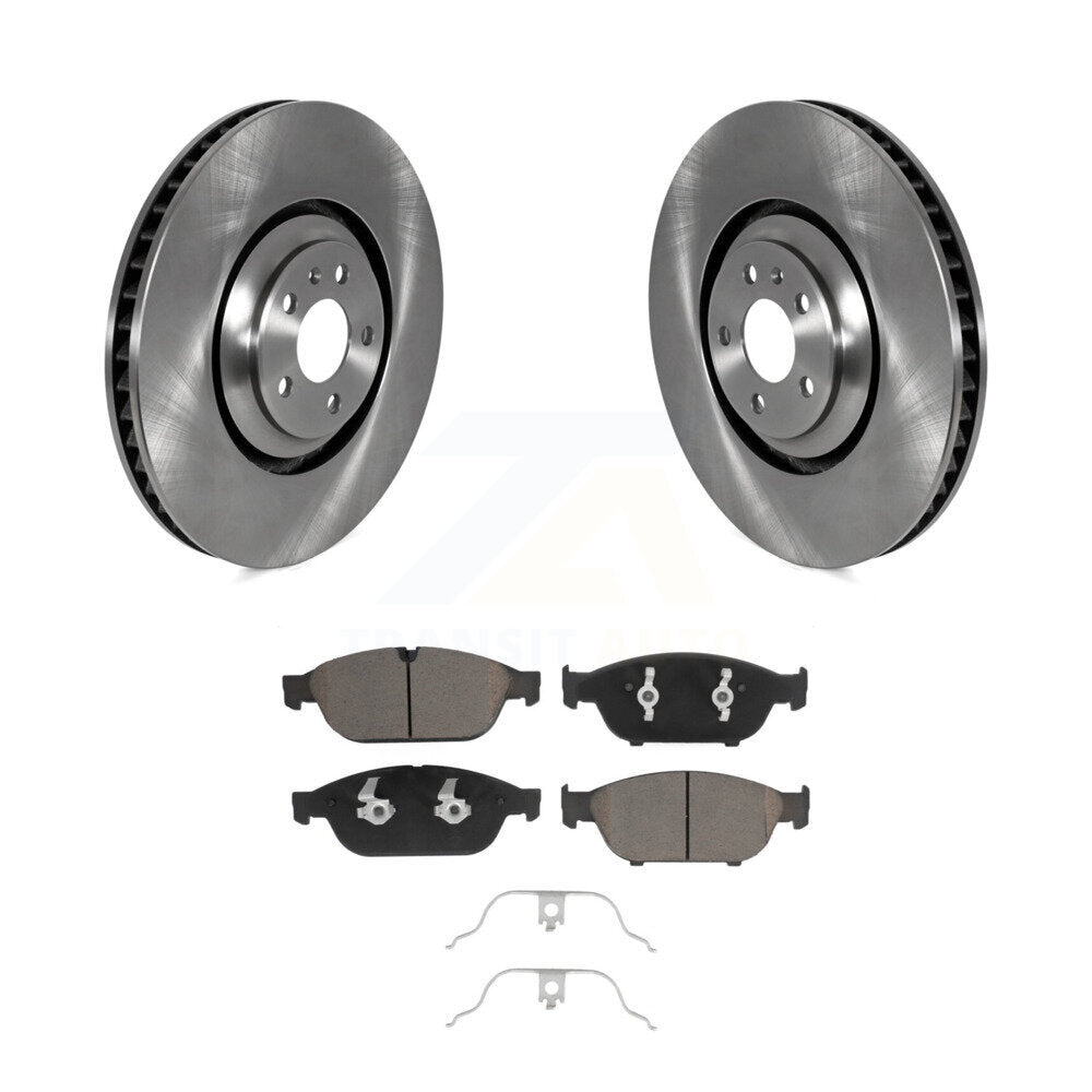 Disc Brake Rotors And Ceramic Pads Front Kit For Audi A8 Quattro