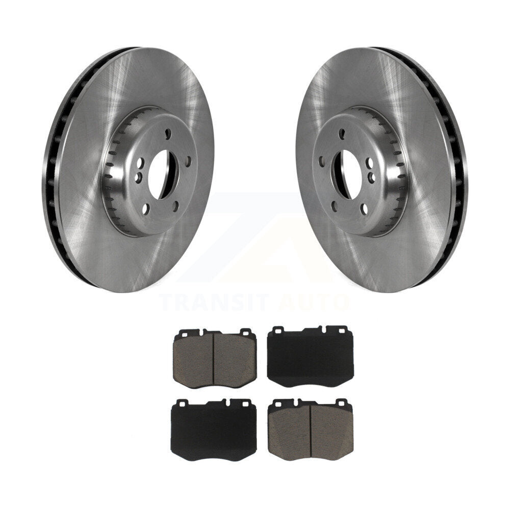 Disc Brake Rotors And Ceramic Pads Front Kit For Mercedes-Benz C300 C400 C350e