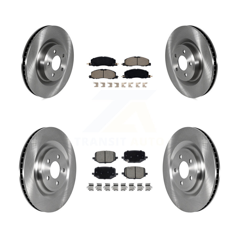 Disc Brake Rotors And Ceramic Pads Front Rear Kit For Lincoln Aviator