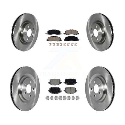 Disc Brake Rotors And Ceramic Pads Front Rear Kit For Lincoln Aviator