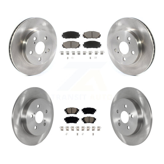 Disc Brake Rotors And Ceramic Pads Front Rear Kit For Toyota Corolla