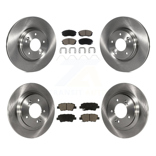Disc Brake Rotors & Ceramic Pad Front Rear Kit For Hyundai Elantra GT Kia Forte5