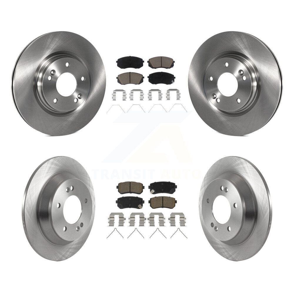 Disc Brake Rotors And Ceramic Pads Front Rear Kit For Hyundai Kona