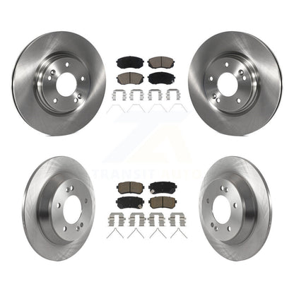 Disc Brake Rotors And Ceramic Pads Front Rear Kit For Hyundai Kona