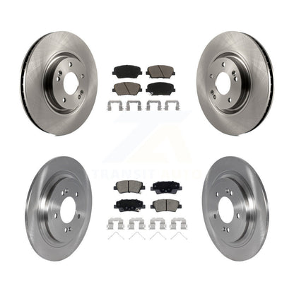 Disc Brake Rotors And Ceramic Pads Front Rear Kit For 2019-2020 Hyundai Nexo
