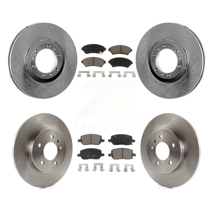 Brake Rotor And Ceramic Pad Front Rear Kit For 2005 Pontiac Montana SV6 with FWD