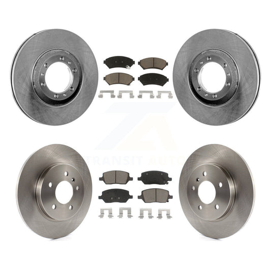 Brake Rotor And Ceramic Pad Front Rear Kit For 2005 Pontiac Montana SV6 with FWD