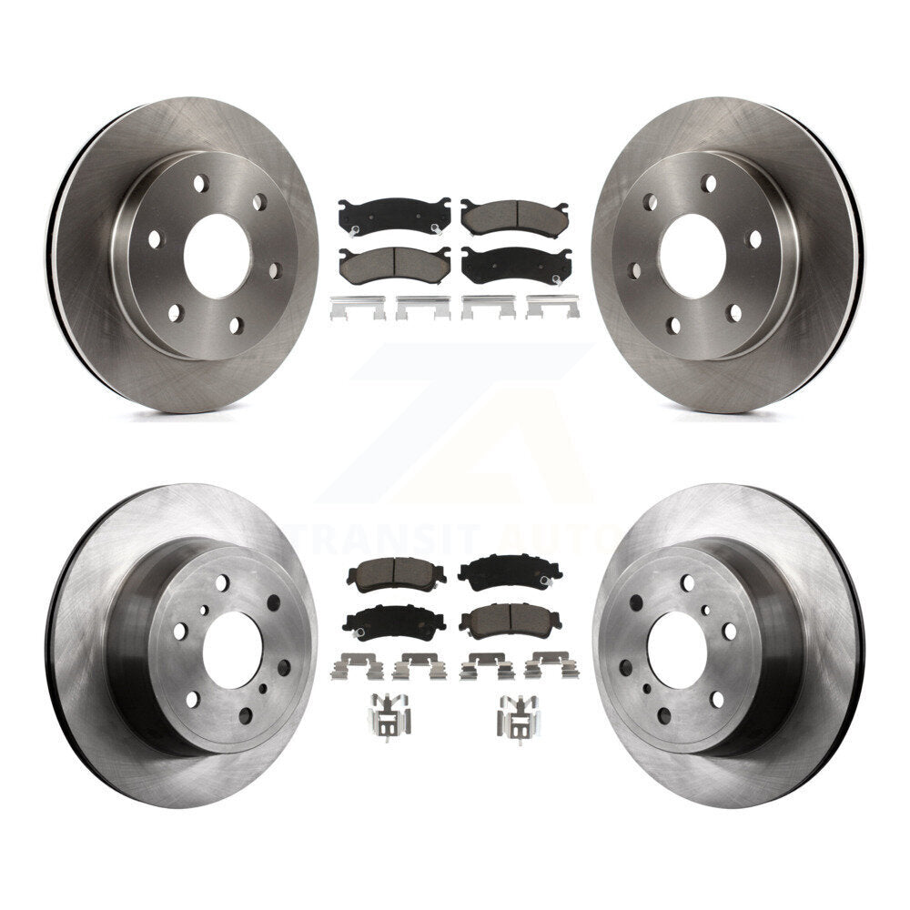 Disc Brake Rotors And Ceramic Pads Front Rear Kit For GMC Sierra 1500 Classic