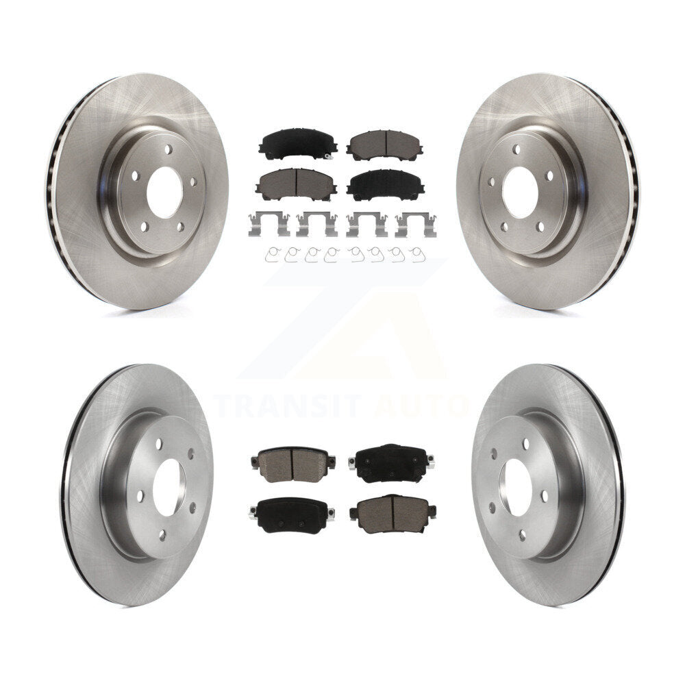 Disc Brake Rotors And Ceramic Pads Front Rear Kit For Nissan Rogue