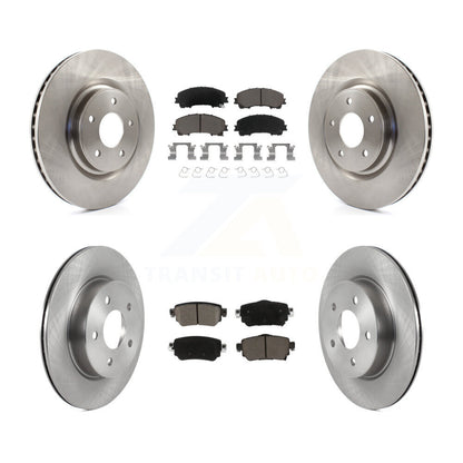 Disc Brake Rotors And Ceramic Pads Front Rear Kit For Nissan Rogue
