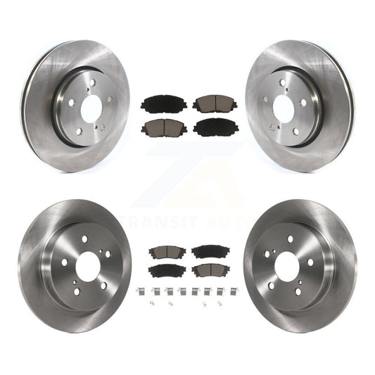 Disc Brake Rotors And Ceramic Pads Front Rear Kit For Toyota C-HR