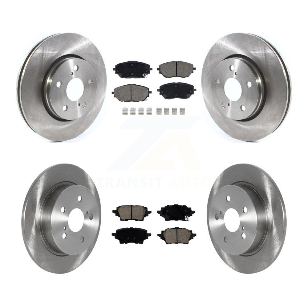 Disc Brake Rotors And Ceramic Pads Front Rear Kit For Toyota C-HR
