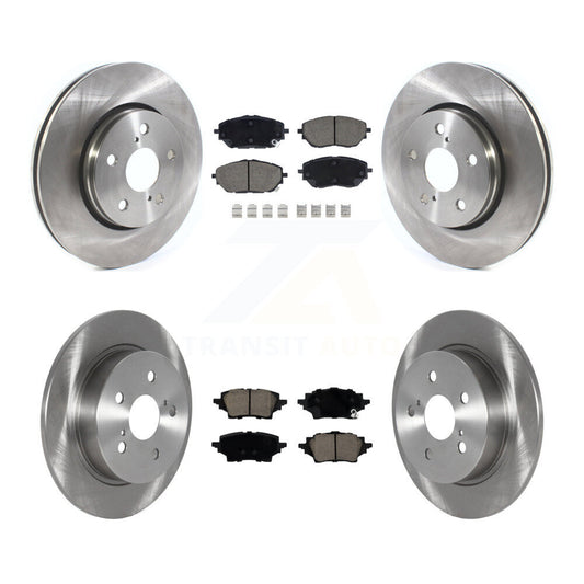 Disc Brake Rotors And Ceramic Pads Front Rear Kit For Toyota C-HR