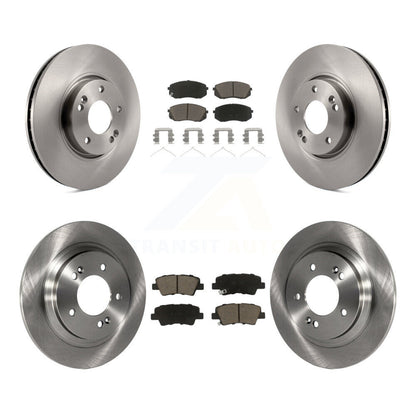 Disc Brake Rotors And Ceramic Pads Front Rear Kit For Hyundai Sonata